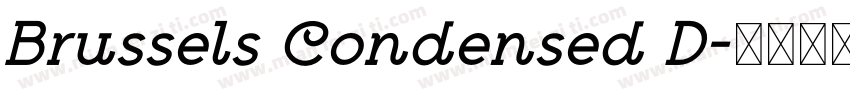 Brussels Condensed D字体转换